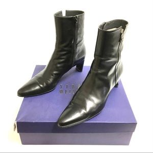 Stuart weitzman 7.5 N black calf leather boots